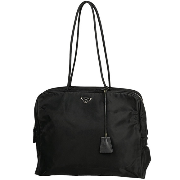 Prada black tote nylon bag - Picture 1 of 7